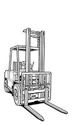 Carrello con forche a sbalzo